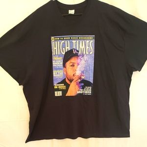 ATC, mens black tshirt, "high times". Sz 4XL